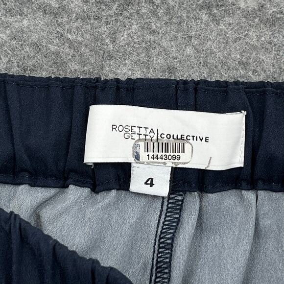 Rosetta Getty Pants Geometric wide-leg high-rise crepe trousers Size 4 - Picture 5 of 8